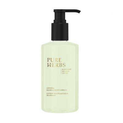 PURE HERBS - Lotion mains et corps, distributeur flacon pompe, 300 ml