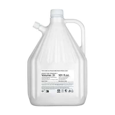 THINK, ACT & LIVE RESPONSIBLE - Lotion mains et corps, recharge, 3 litres