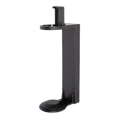 Support individuel inviolable en ABS pour distributeurs à pompe noir, à coller