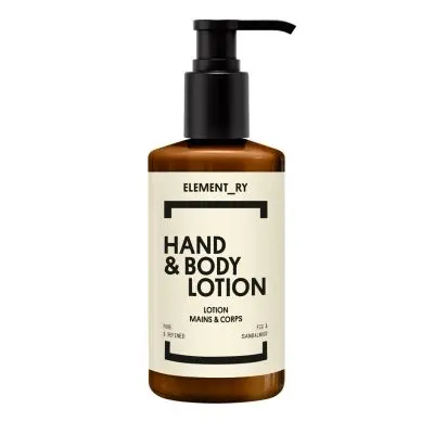 ELEMENT_RY - Lotion Mains & Corps dans un distributeur flacon pompe, 300ml